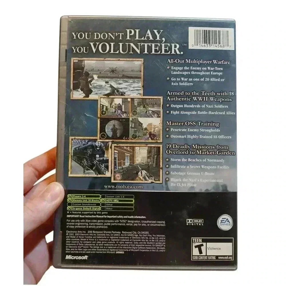 Medal of Honor Frontline Xbox Platinum Hits - Complete, Preowned - Picture 2 of 4